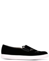 Charlotte Olympia Cool Cats Slip On Sneakers