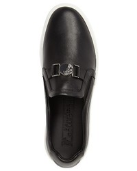 Versace Collection Slip On Sneaker With Medallion