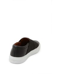 Givenchy Cross Strap Leather Slip On Sneakers