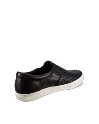 DKNY Beth Woven Leather Sneaker