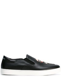 Dolce & Gabbana Designers Patch Slip On Sneakers