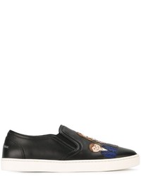 Dolce & Gabbana Family Patch Slip On Sneakers