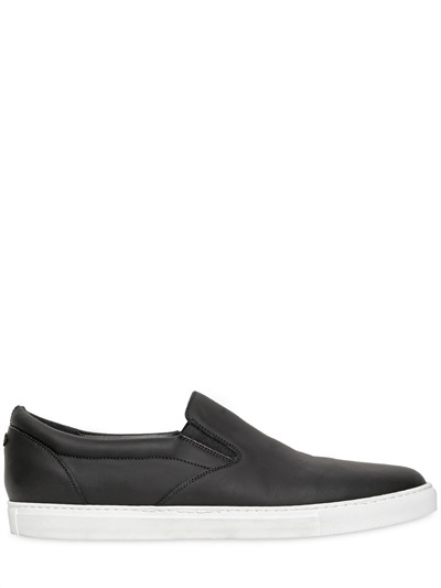 DSQUARED2 Rubberized Leather Slip On 