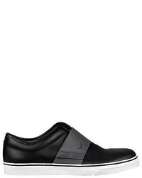 Puma El Rey Cross Perf L Black Gray Leather Slip On Sneakers Shoes