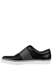 Puma El Rey Cross Perf L Black Gray Leather Slip On Sneakers Shoes