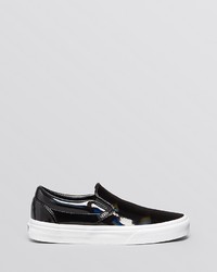 Vans Flat Slip On Sneakers Patent Leather