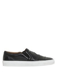 Givenchy Star Embossed Leather Slip On Sneakers