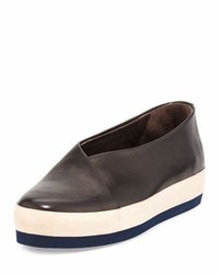 Coclico Glace Leather Slip On Sneaker Black