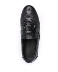 Jimmy Choo Groveaoa Leather Slip On Sneakers