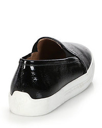 Joie Huxley Patent Leather Slip On Sneakers