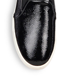 Joie Huxley Patent Leather Slip On Sneakers