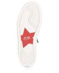 Ash Jig Embossed Leather Slip On Sneakers