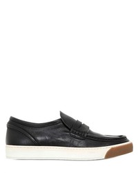 Leather Loafer Style Sneakers