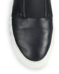 Helmut Lang Leather Slip On Sneakers