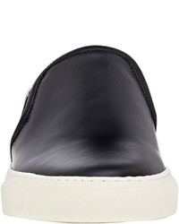 Common Projects Leather Slip On Sneakers Black