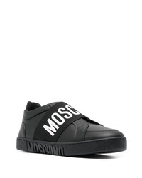Moschino Logo Tape Leather Sneakers