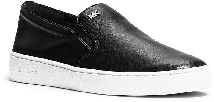 mk black slip on shoes