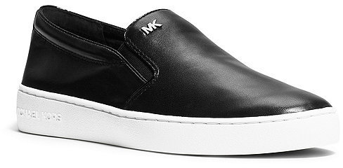 michael kors black leather sneakers