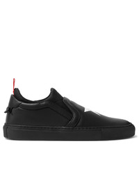 Givenchy Neoprene Trimmed Leather Slip On Sneakers