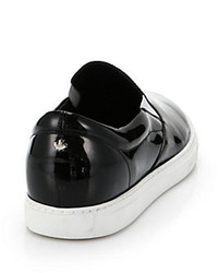 DSQUARED2 Patent Leather Slip On Sneakers