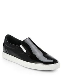 DSQUARED2 Patent Leather Slip On Sneakers