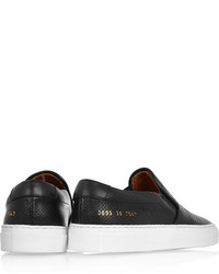 Common Projects Perforated Leather Slip On Sneakers