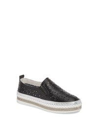 bernie mev. Perforated Slip On Sneaker