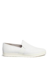 Vince Pierce Perforated Leather Skate Slip Ons
