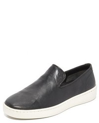 Vince Sanborn Leather Slip On Sneakers