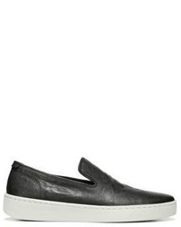 Vince Sanborn Leather Slip On Sneakers