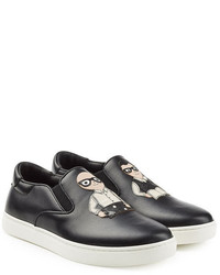 Dolce & Gabbana Slip On Leather Sneakers