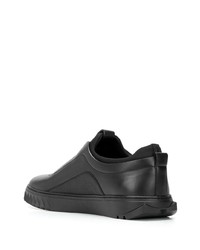 Salvatore Ferragamo Slip On Leather Sneakers