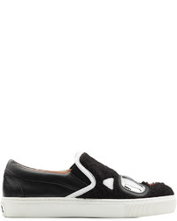 Karl Lagerfeld Slip On Sneakers With Leather