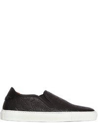 Givenchy Stars Embossed Leather Slip On Sneakers