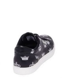 Dolce & Gabbana Texon Leather Slip On Sneakers