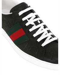 Gucci Ace Signature Leather Sneakers