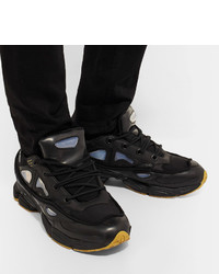 Raf Simons Adidas Originals Ozweego Bunny Rubber Mesh And Leather Sneakers