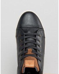 Aldo Agroiwien Mid Sneakers In Black Leather