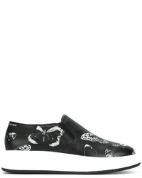 Alexander McQueen Extended Sole Moth Print Sneakers