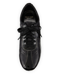 Cole Haan Bria Perforated Leather Sneaker Black