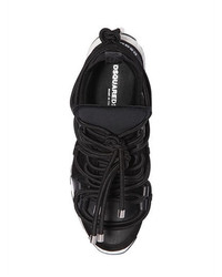 DSQUARED2 Bungy Jump Neoprene Leather Sneakers
