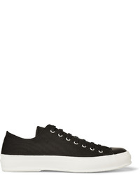 Beams Canvas And Leather Sneakers