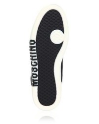 Moschino Clean Logo Sole Leather Sneakers