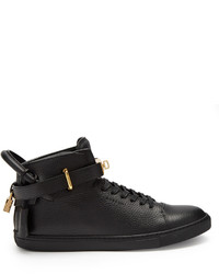 Buscemi Core Clip Leather High Top Trainers