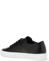 Common Projects Court Leather Sneakers Black
