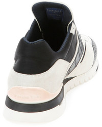 Stefano Ricci Croc Leather Sport Sneaker Black