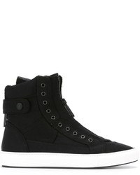 DSQUARED2 Front Zip Hi Top Sneakers