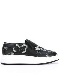 Alexander McQueen Extended Sole Moth Print Sneakers