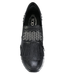 Tod's Fringed Slip On Sneakers