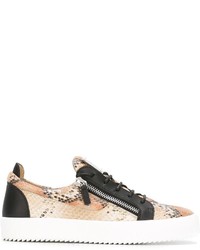 Giuseppe Zanotti Design Snakeskin Print Trainers